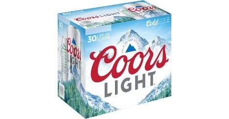 Coors Light can 30 pack